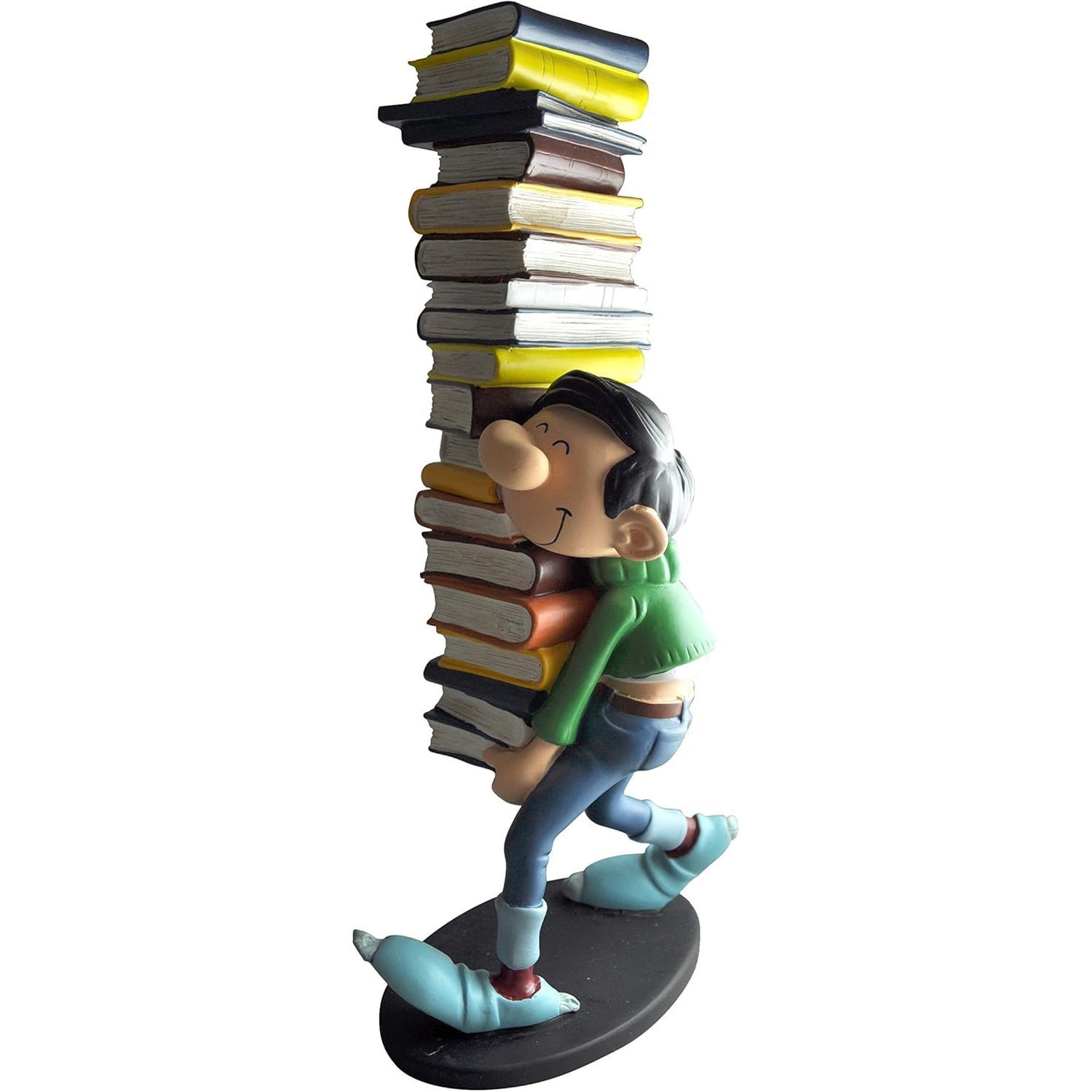 Gaston Figur (mit Bücherstapel), 25 cm