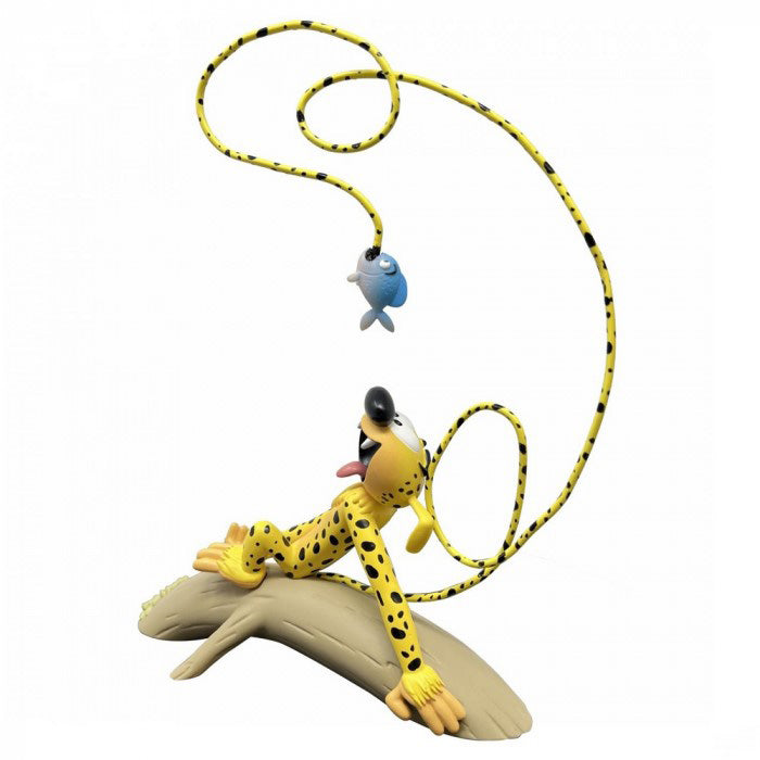 Marsupilami Figur (mit Piranha), 24,3 cm
