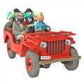 Fahrzeuge aus Tim und Struppi: roter Jeep, 26 x  12cm